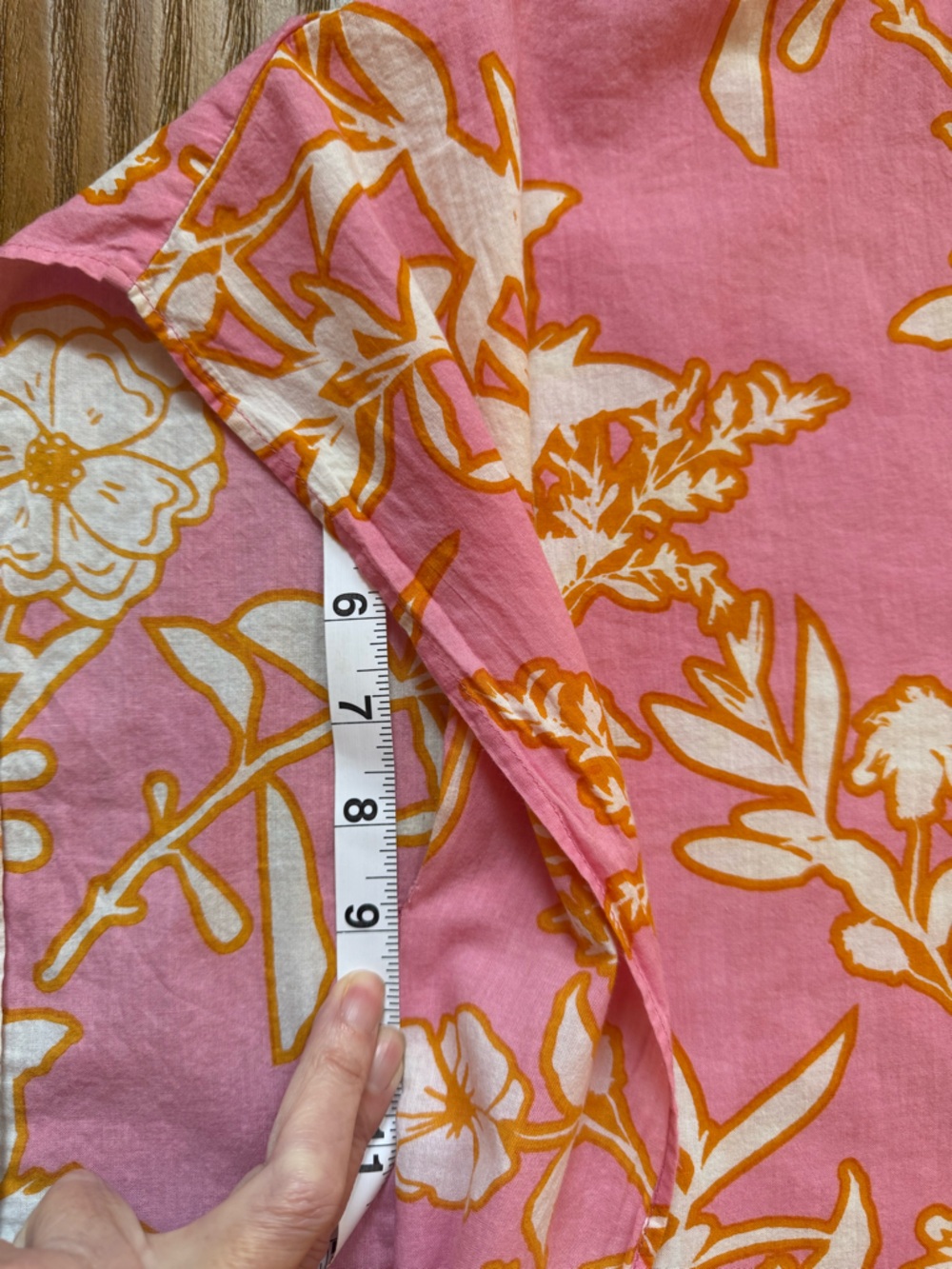 Olivia James The Label Louisa Cover Up Kaftan Pink Orange Floral Small - Picture 13 of 14